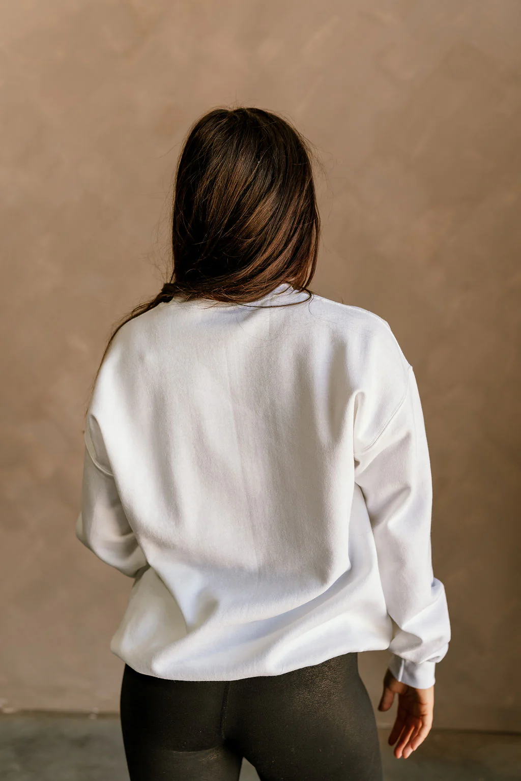 Sports White Crew Neck Sweatshirt - Image 4