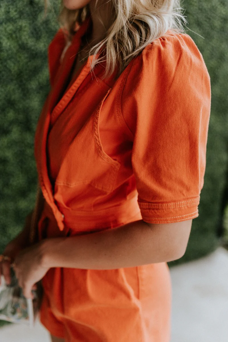 Spur The Moment Denim Romper - Image 6
