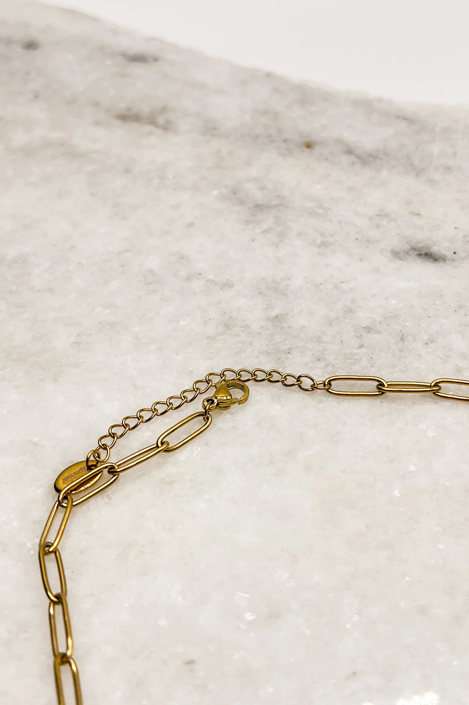 Starburst Gold Chain Link Necklace - Image 3
