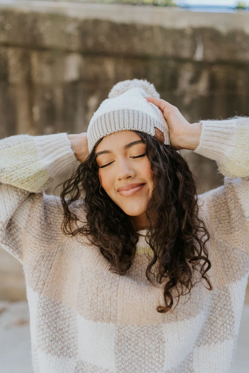 Stay Cozy Beanie in Ivory