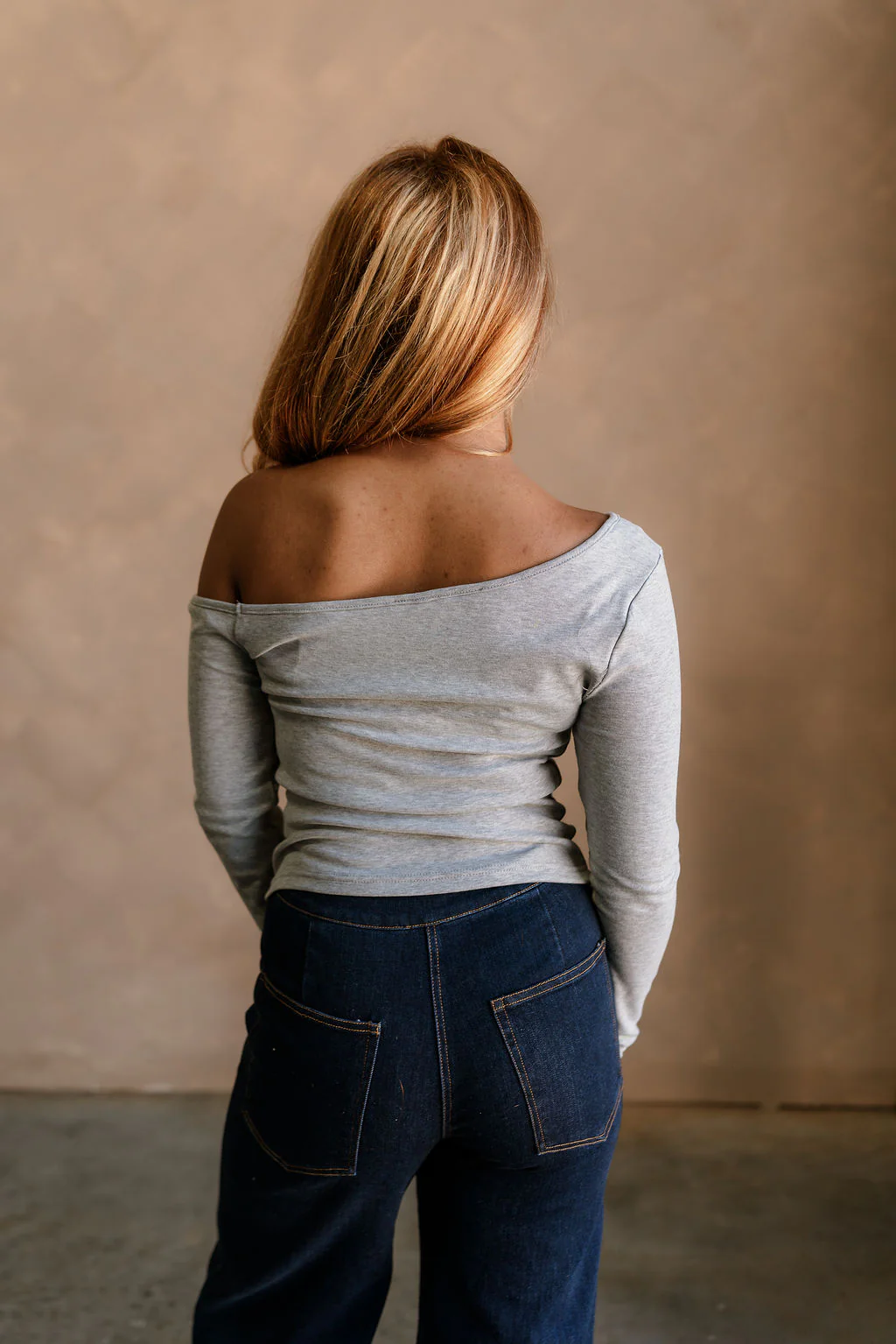 Stella Heather Grey Long Sleeve Top - Image 6