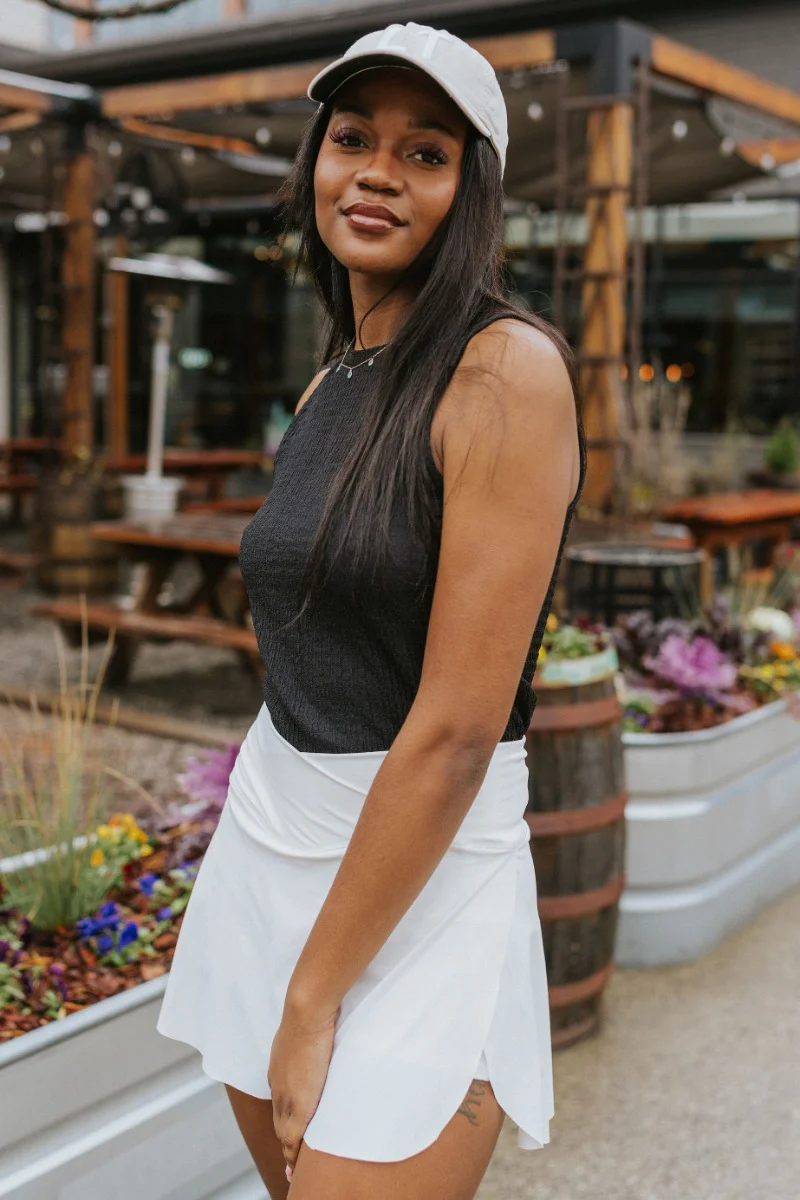 Step It Up Skort in White