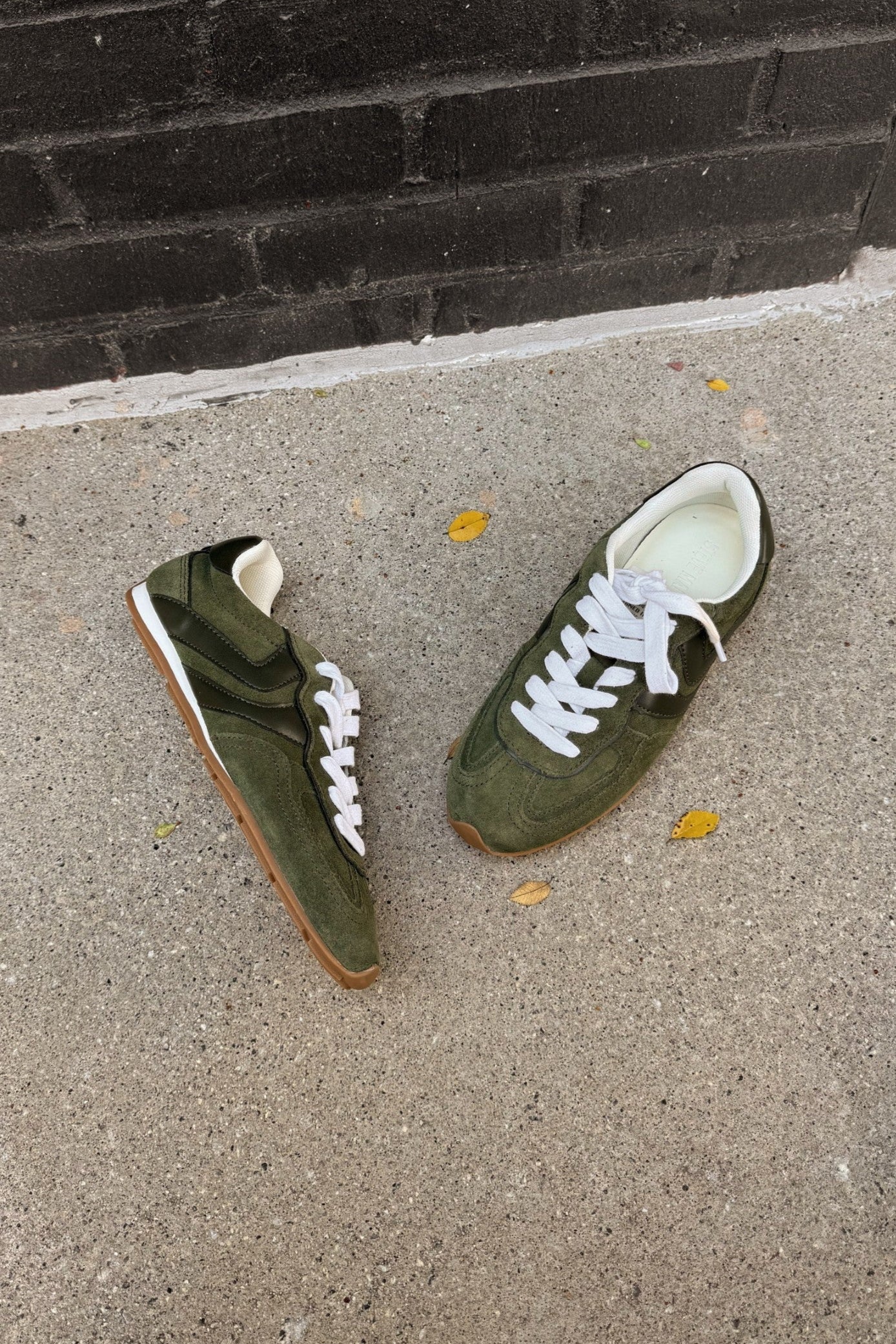 Steve Madden Abbi Olive Suede Sneaker - Image 4