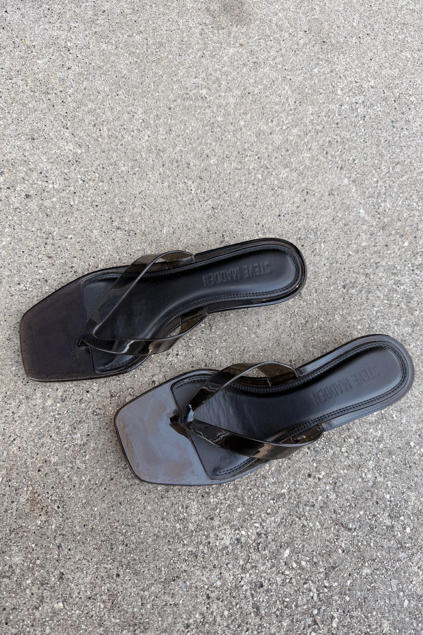 Steve Madden Tracie Jelly Smoke Heel Sandal