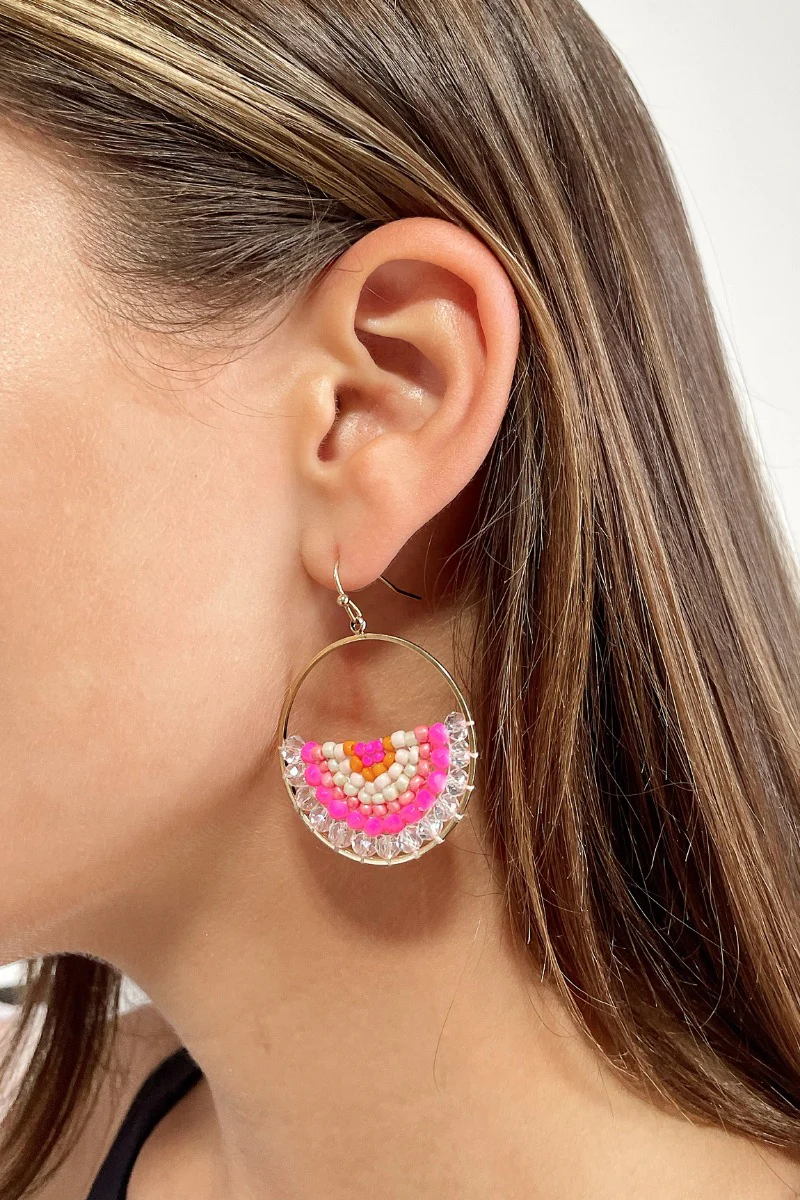 Summer Heat Beaded Earrings