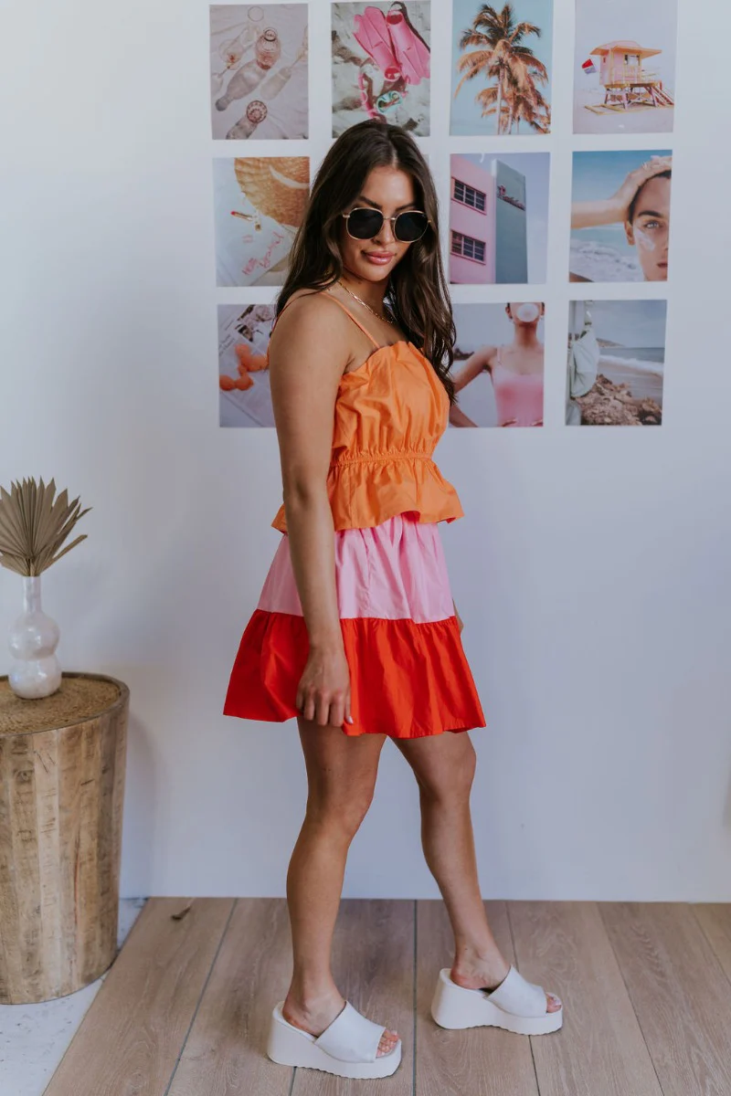 Sunkissed Color Block Dress - Image 3
