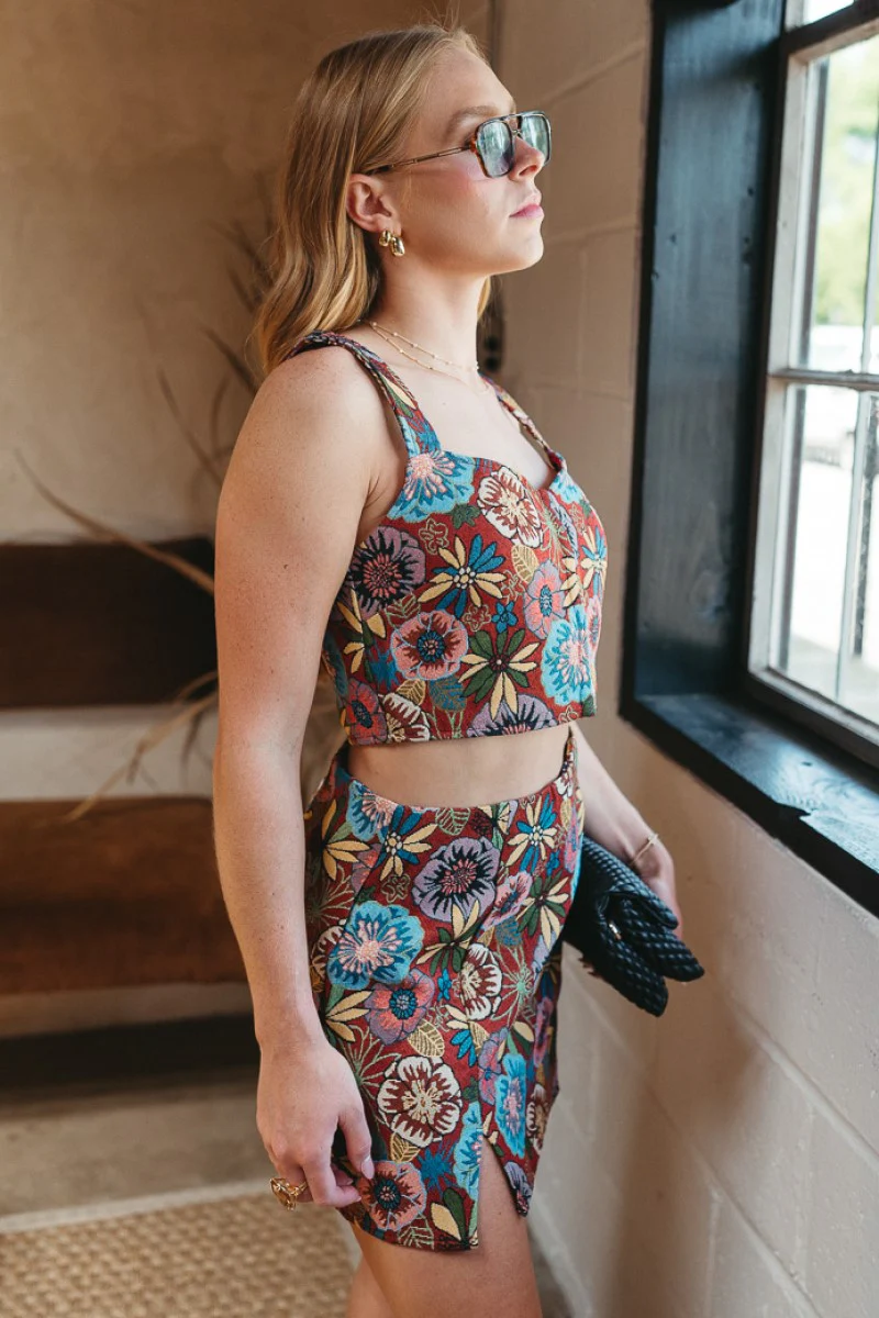 Sunset Romance Cropped Tank - Image 3