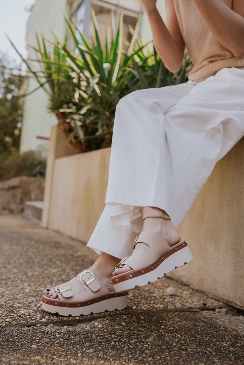 Surfs Up Sandal in Beige - Image 2