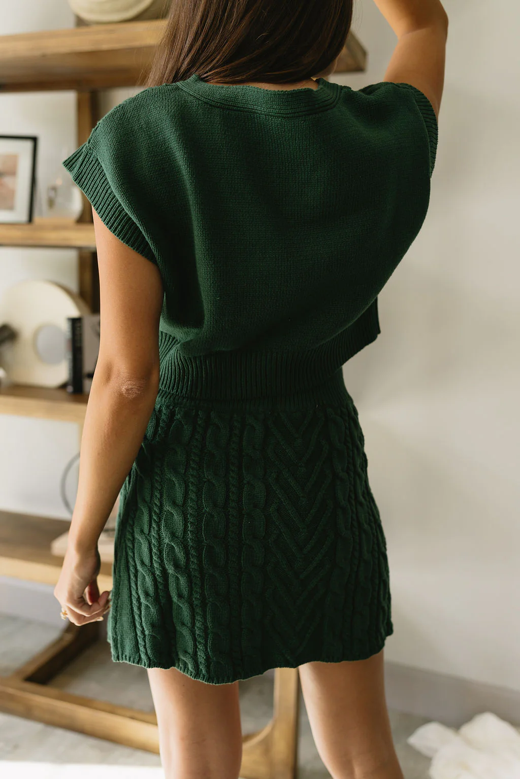 Sutton Green Knit Mini Skirt - Image 7