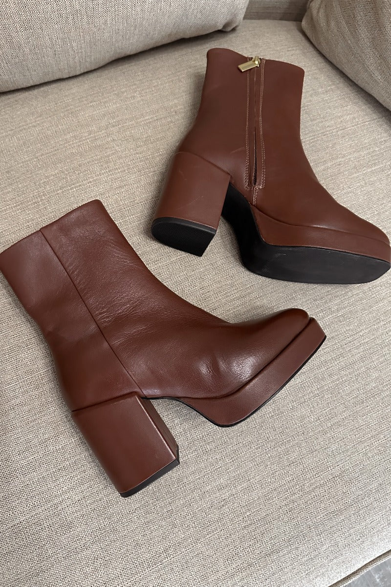 Seychelles Sweet Lady Leather Boot in Brown