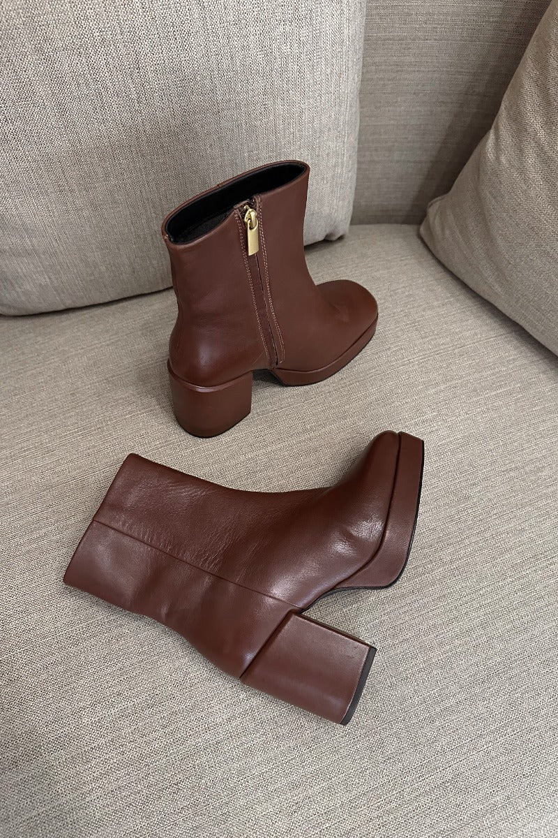 Seychelles Sweet Lady Leather Boot in Brown - Image 3