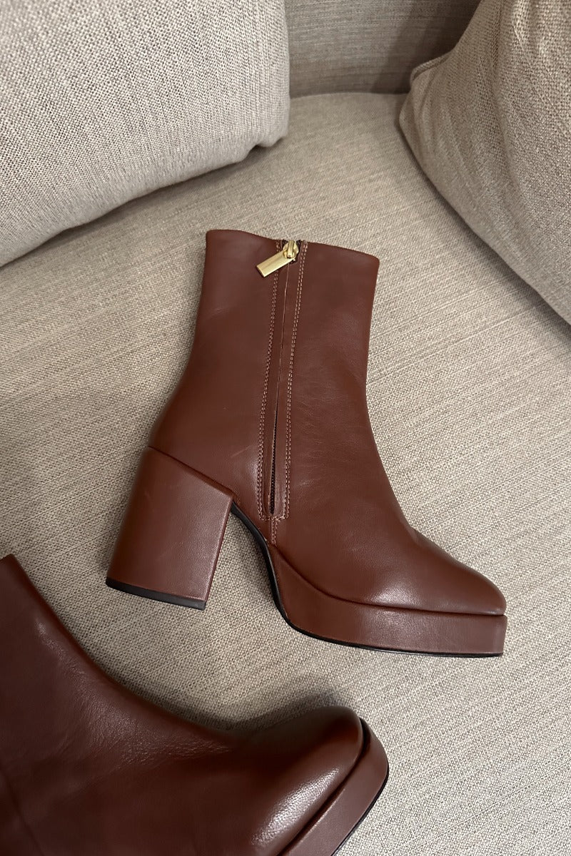 Seychelles Sweet Lady Leather Boot in Brown - Image 4