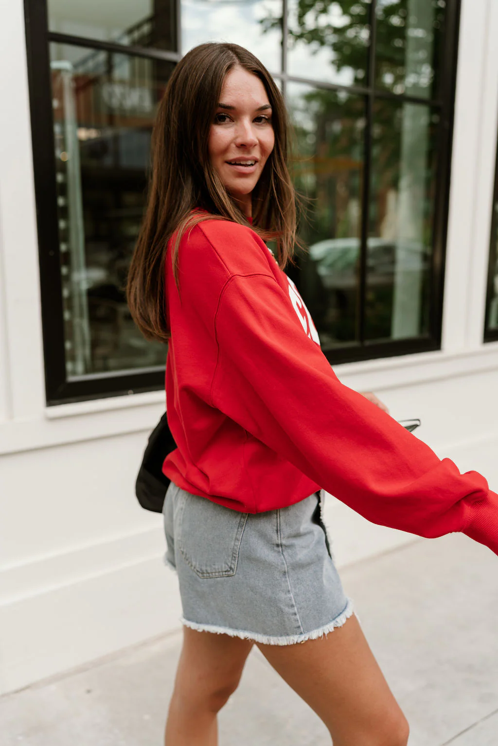 Georgia Red Long Sleeve Sweatshirt - Image 8