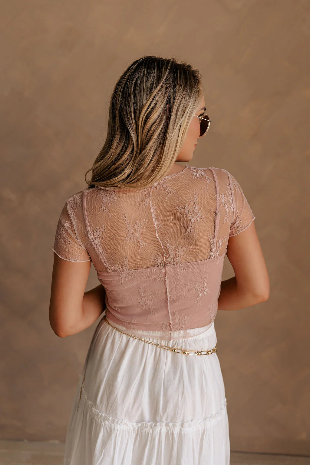 Vanessa Cropped Lace Top - Image 3