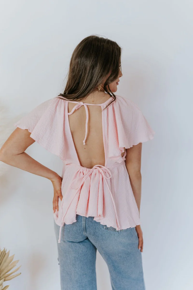 Take A Chance Top in Pink - Image 5