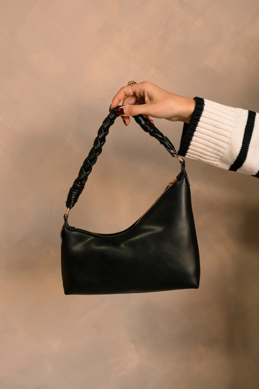 Taylor Leather Braided Strap Purse