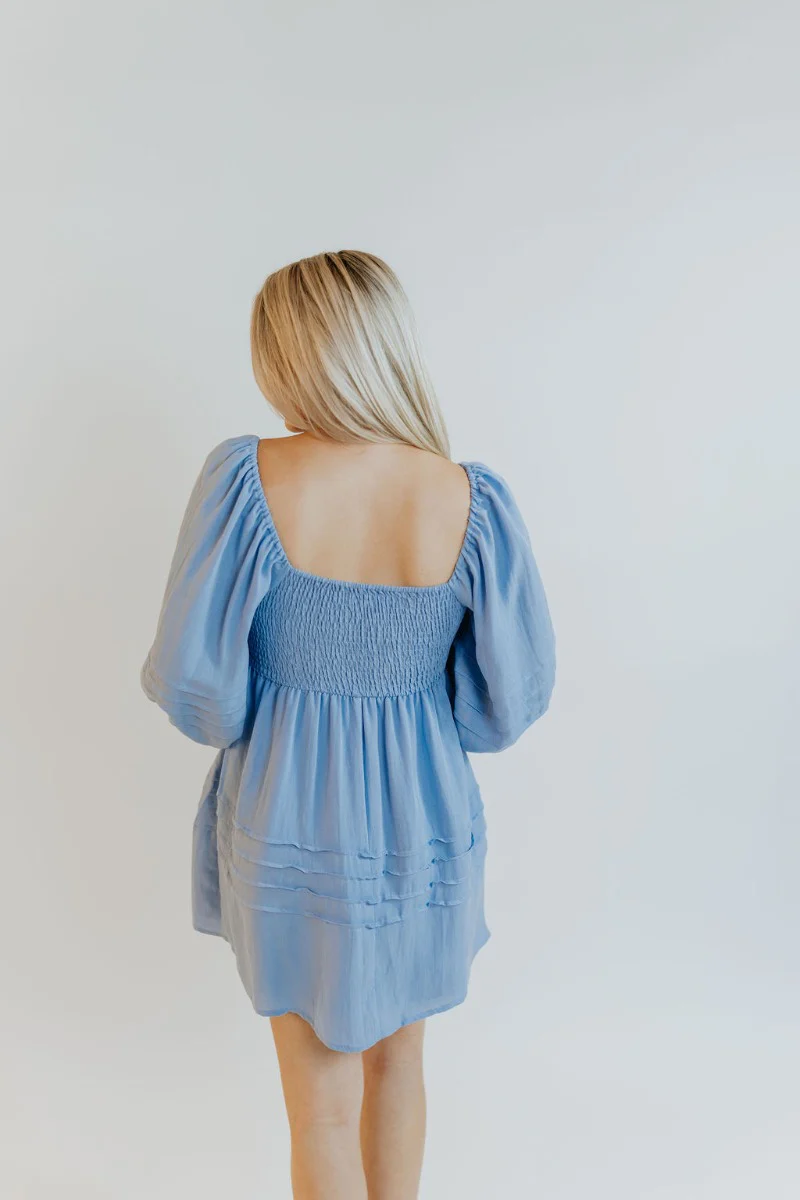 Tea Party Dress in Blue - Image 5