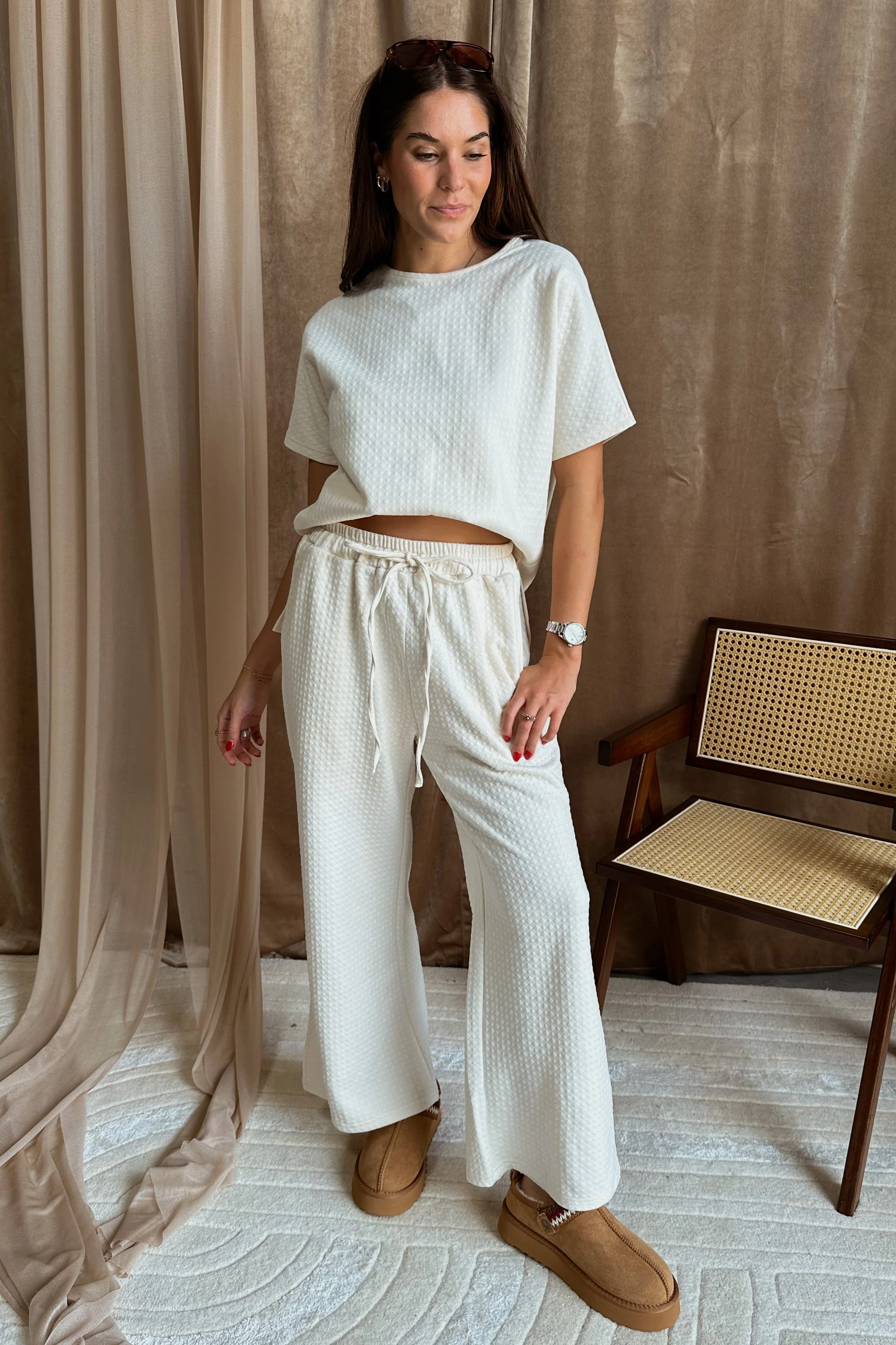 Teagan Ivory Short Sleeve Top - Image 7