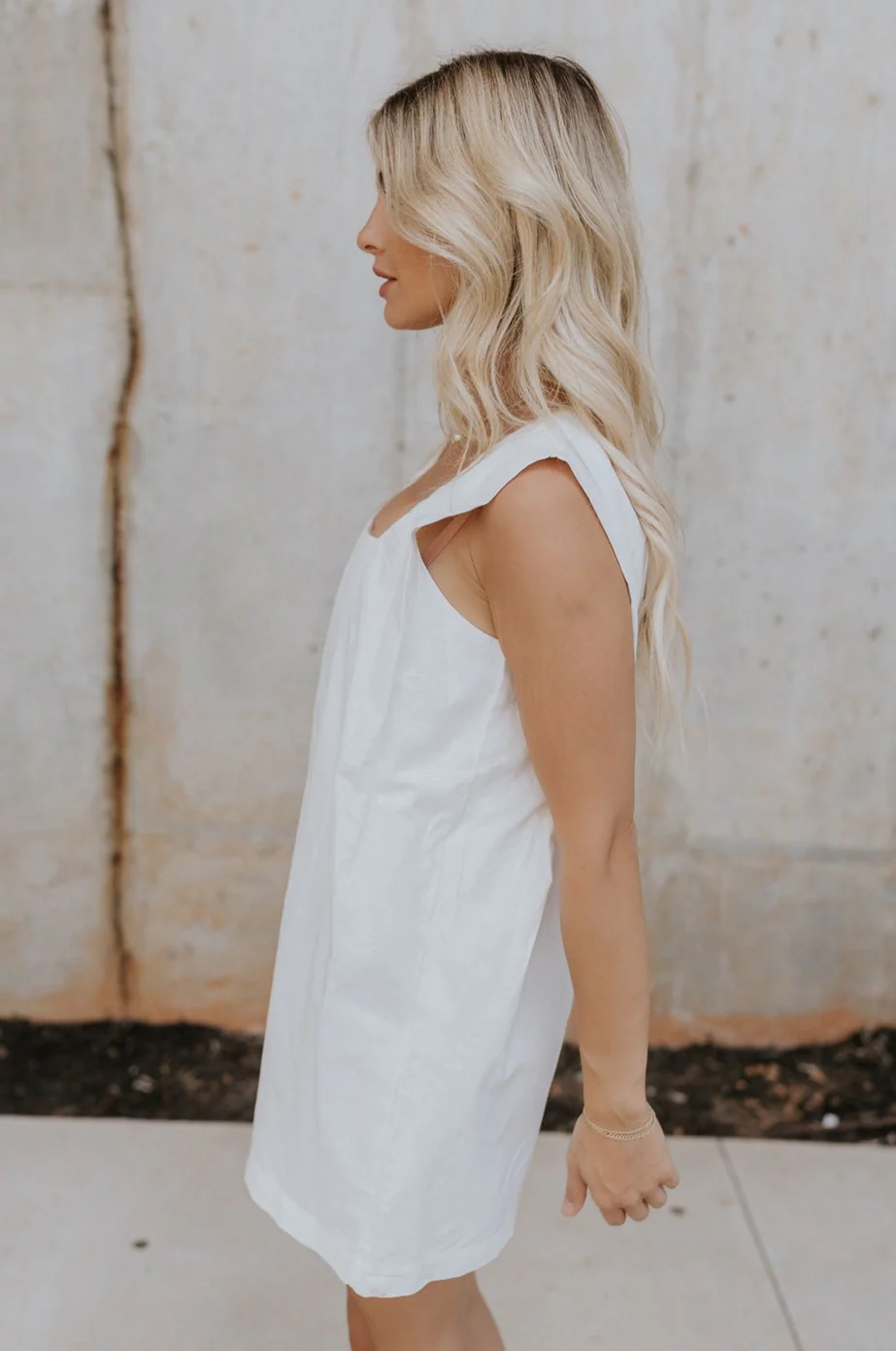 Teagan White Square Neckline Romper - Image 4