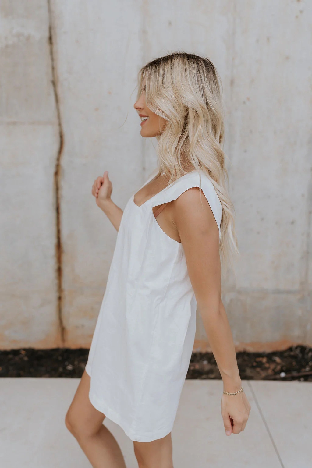 Teagan White Square Neckline Romper - Image 7