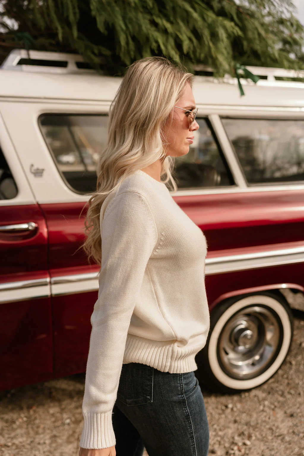 Tegan Ivory Teddy Bear Sweater - Image 8