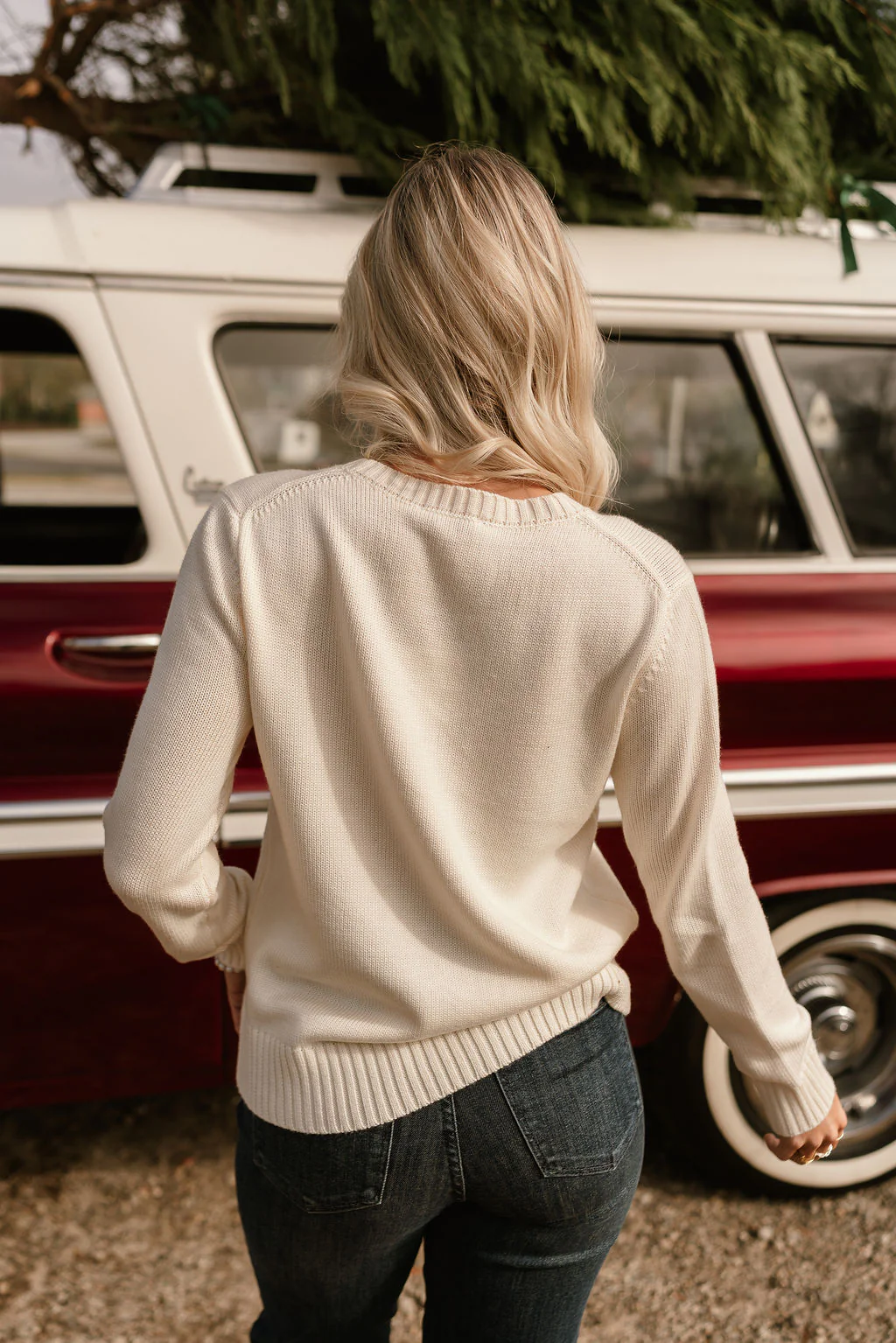 Tegan Ivory Teddy Bear Sweater - Image 9