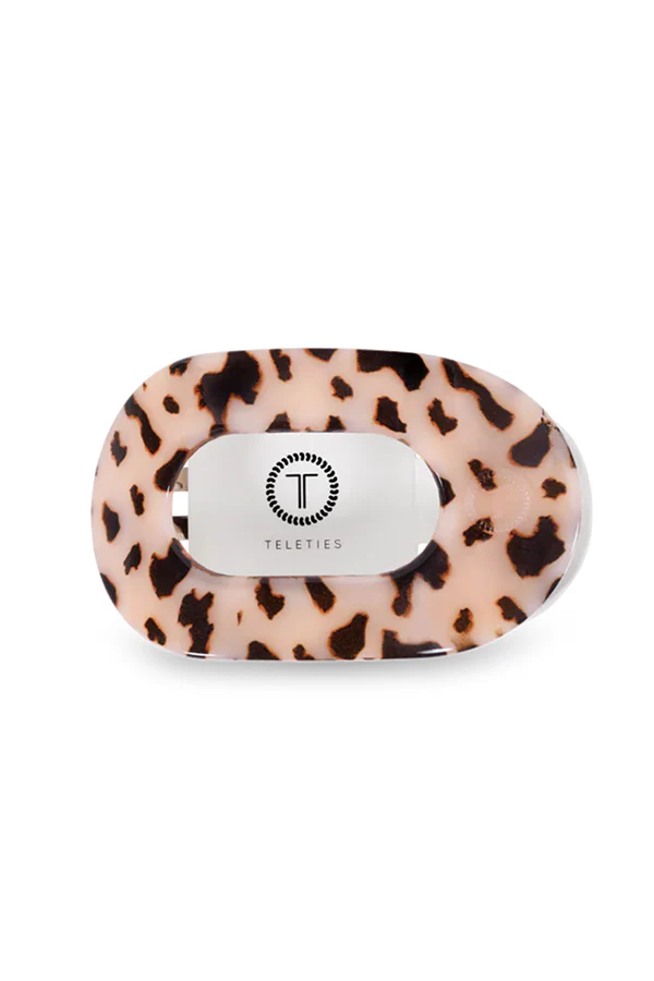 Teleties Blonde Tortoise Medium Flat Round Hair Clip - Image 2