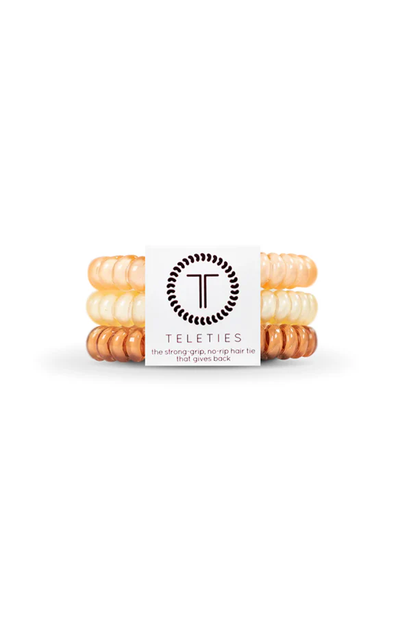 Teleties Beige Multi Small Hair Ties