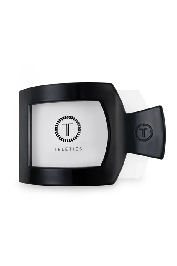 Teleties Jet Black Large Flat Square Hair Clip - Image 2