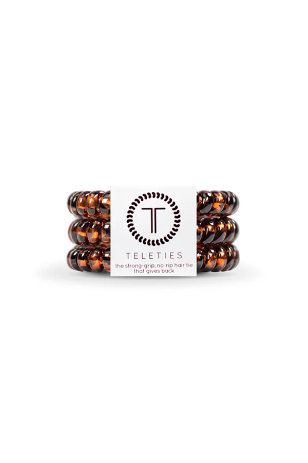 Teleties Tortoise Small Hair Ties