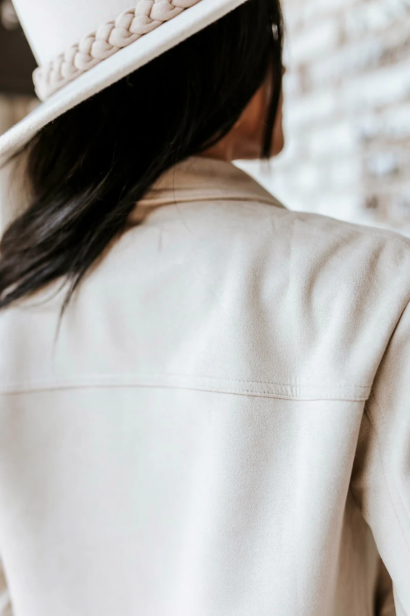 Tell Me Everything Suede Shacket - Image 6