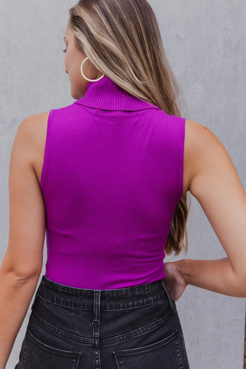 Tell Me More Bodysuit in Violet - Image 6