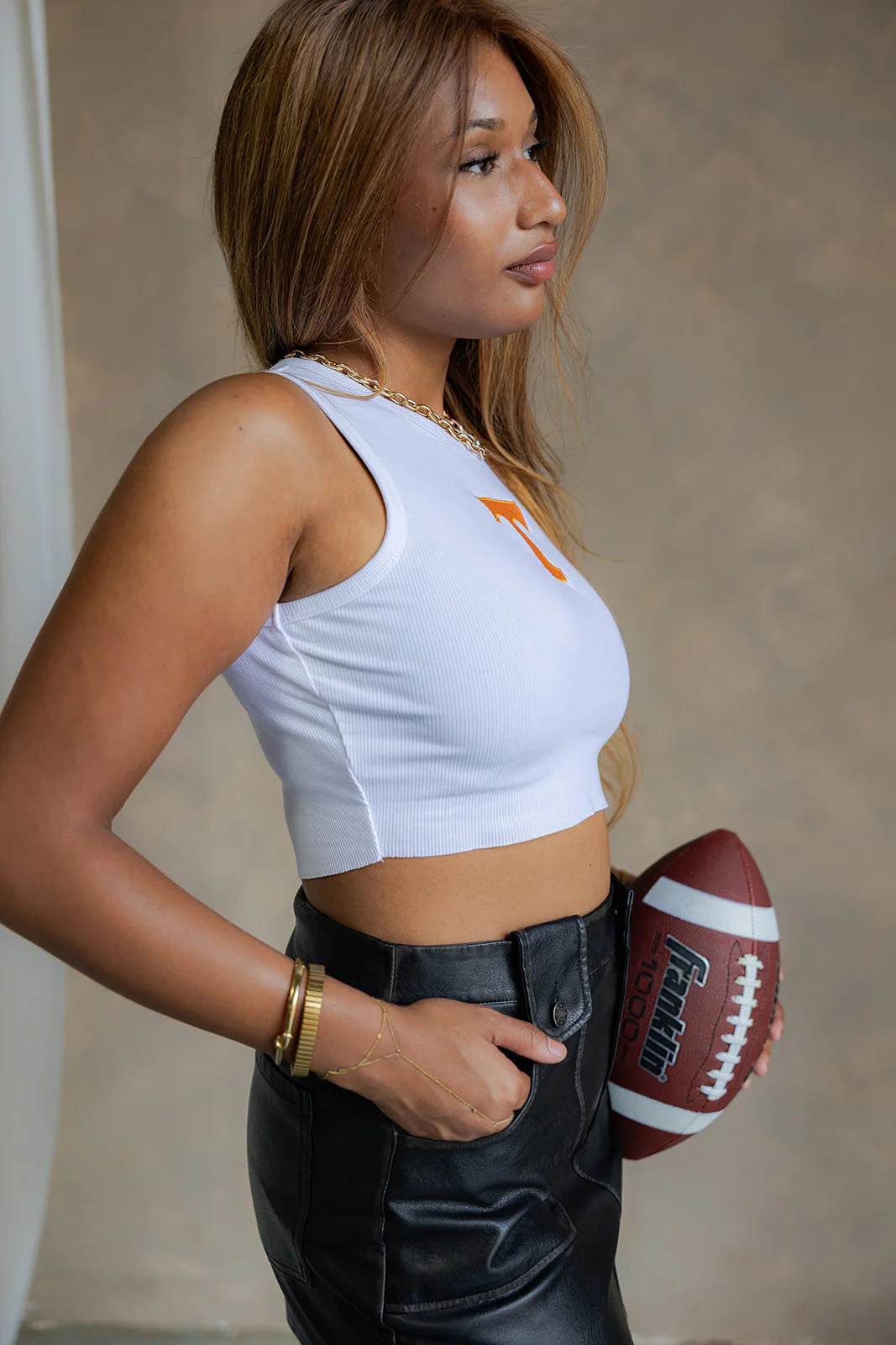Tennessee T White Cropped Graphic Tank - Image 6