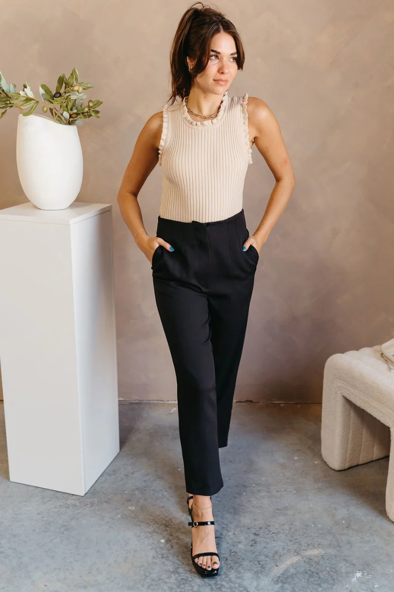 Tessa Black Dress Pants - Image 2