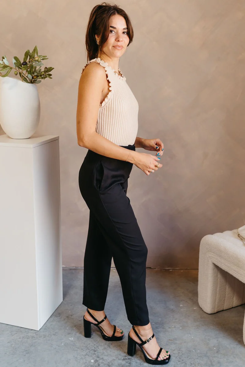 Tessa Black Dress Pants - Image 3