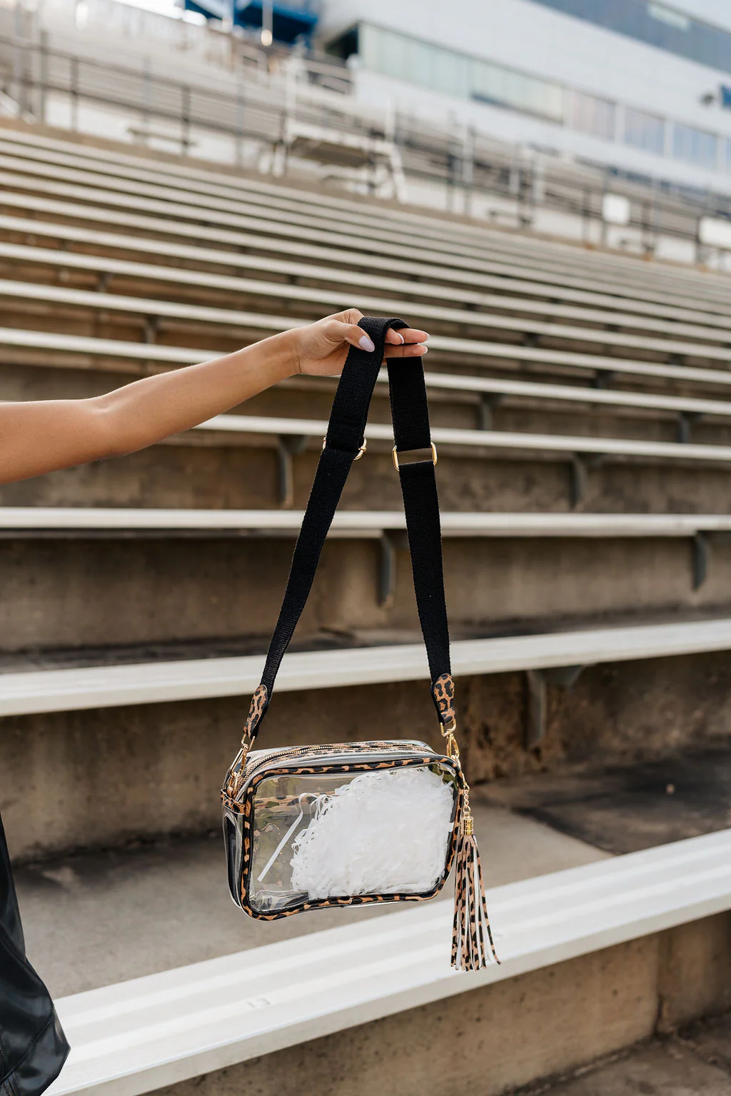 Johanna Clear Leopard Crossbody Purse - Image 2