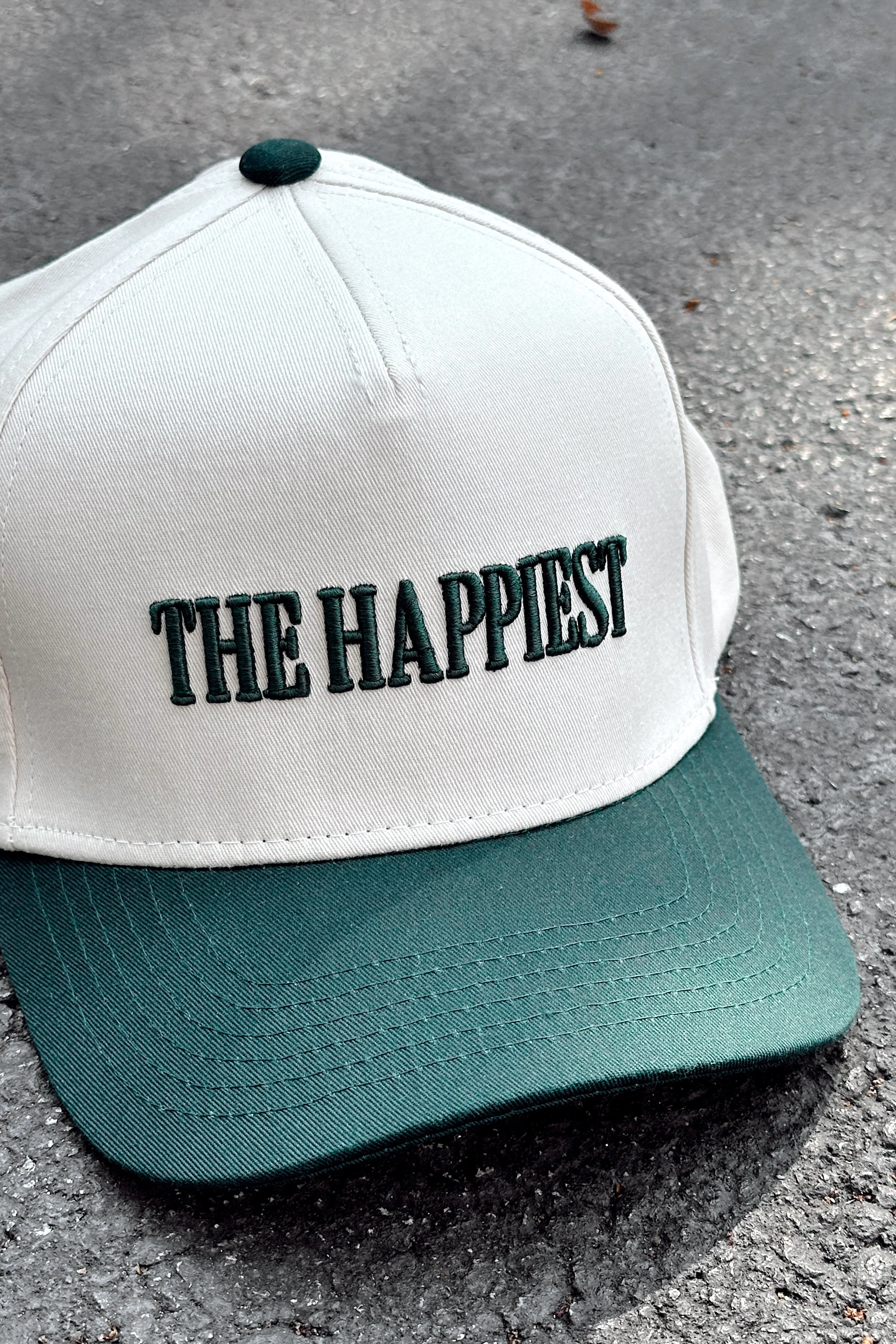 The Happiest Tan & Green Trucker Hat