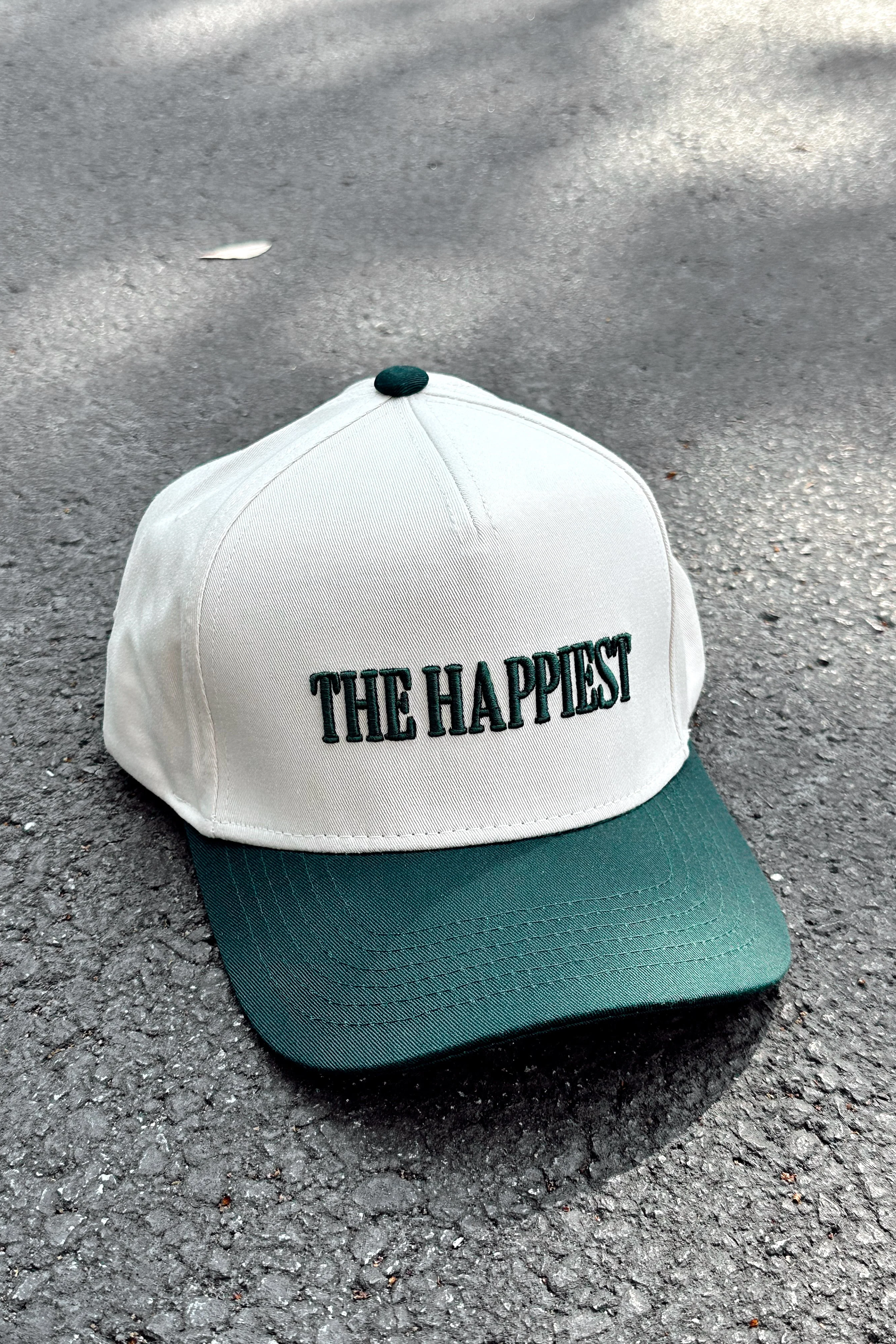 The Happiest Tan & Green Trucker Hat - Image 2