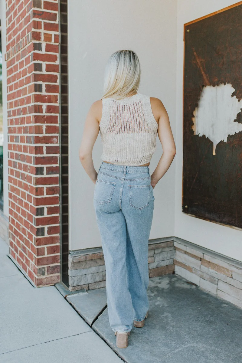 Time To Go Open Knit Tank - Image 5