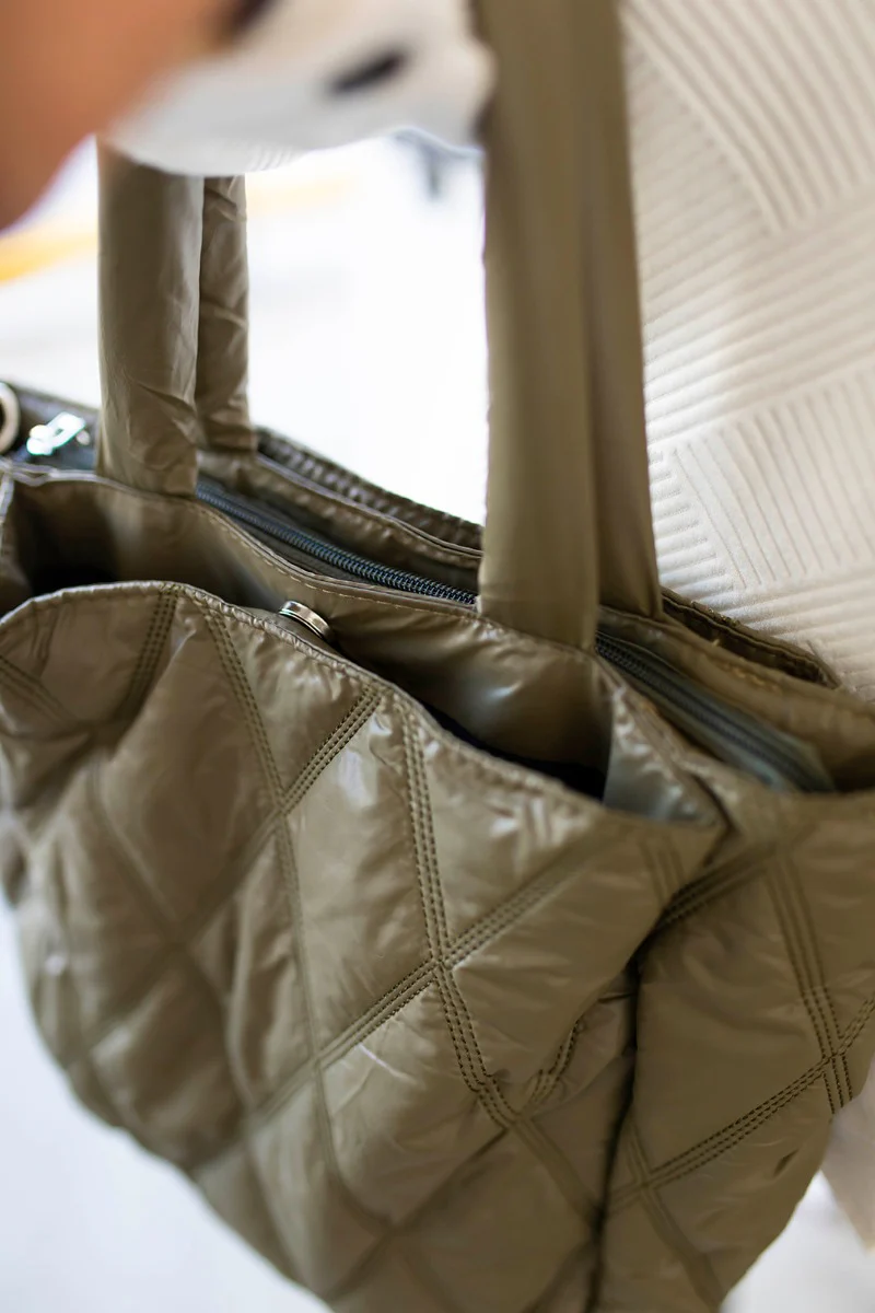 Time To Go Purse in Olive - Image 4