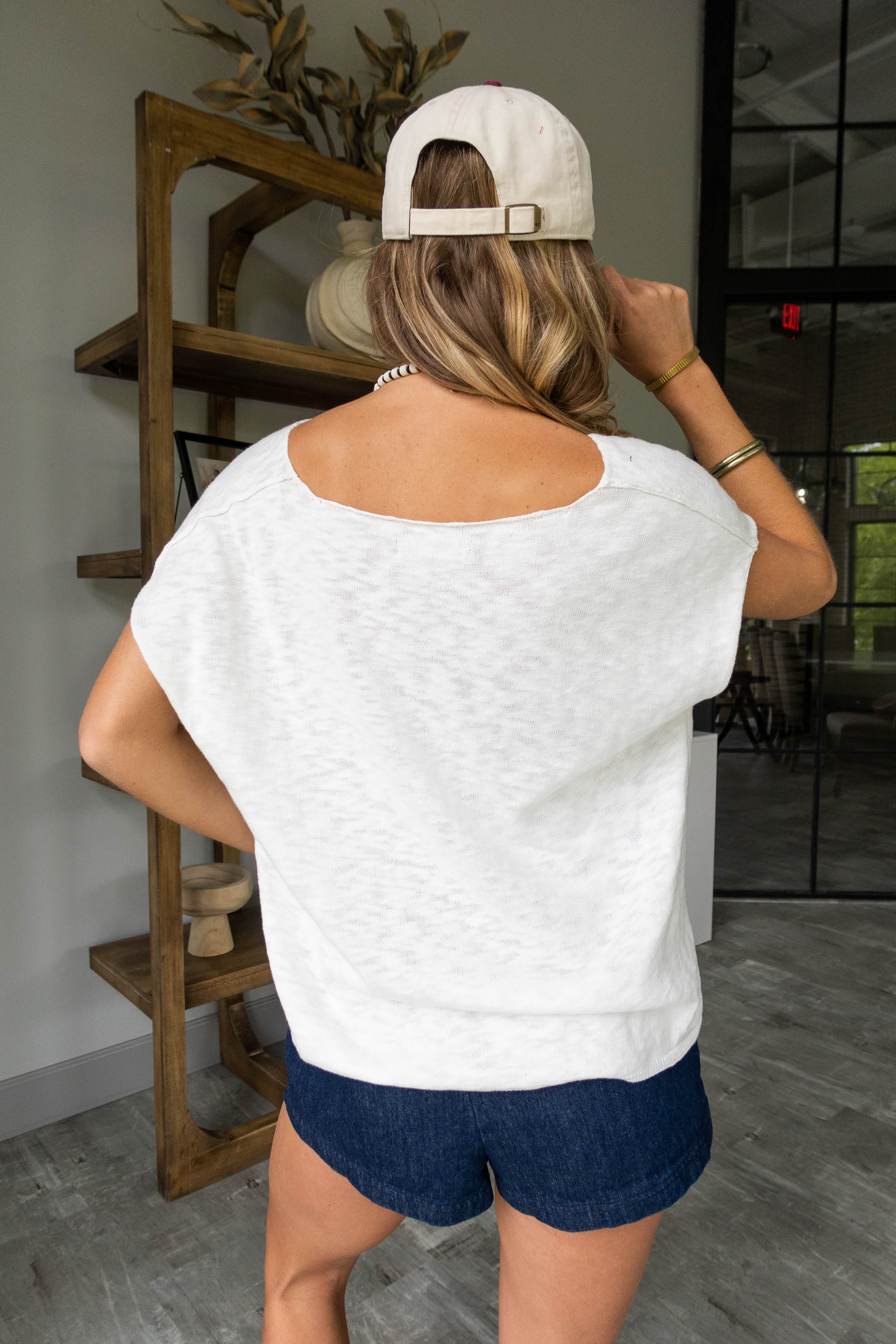 Tomi Ivory Sleeveless Knit Top - Image 4