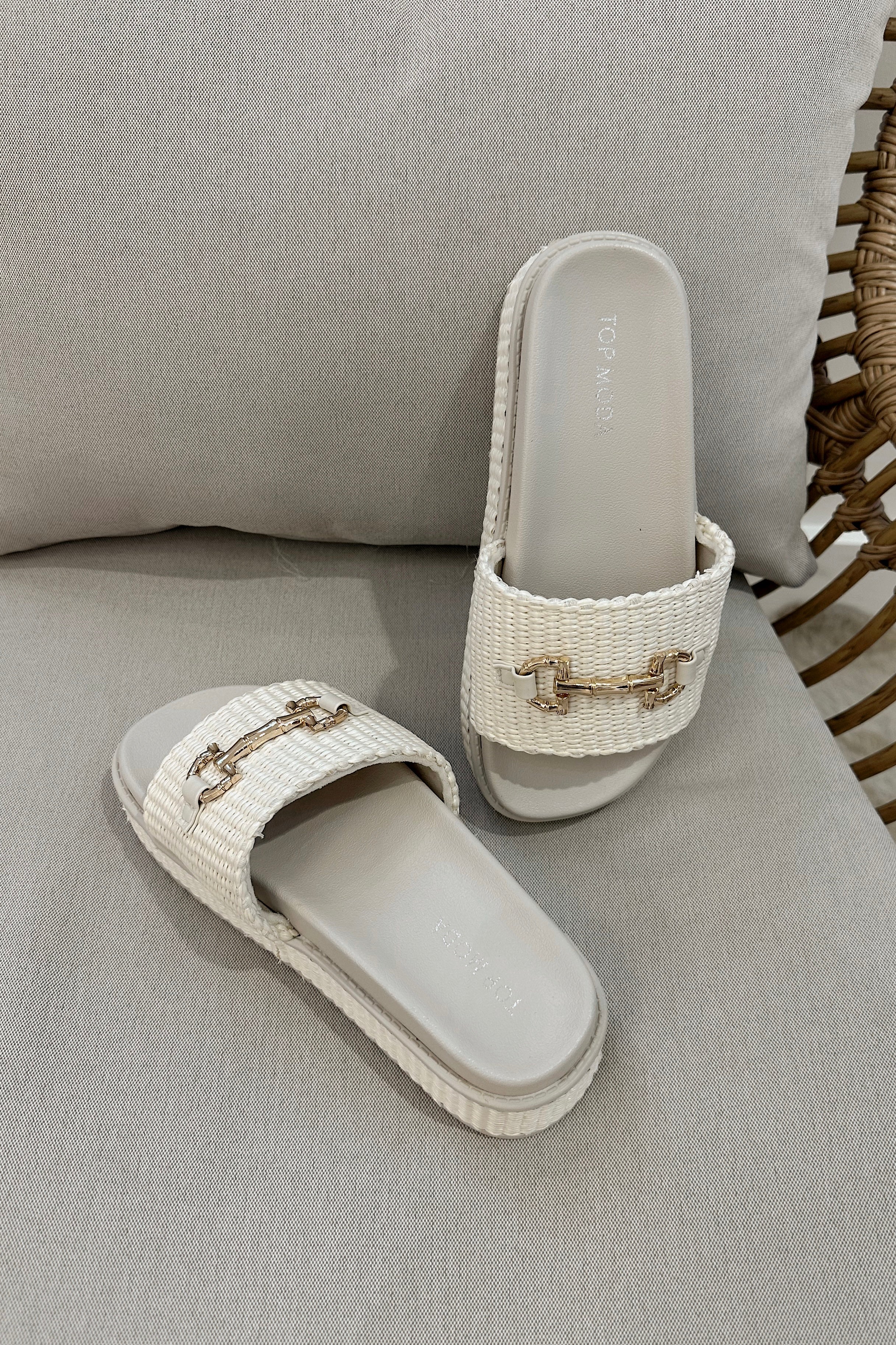 Traci Ivory Raffia Platform Sandal - Image 3