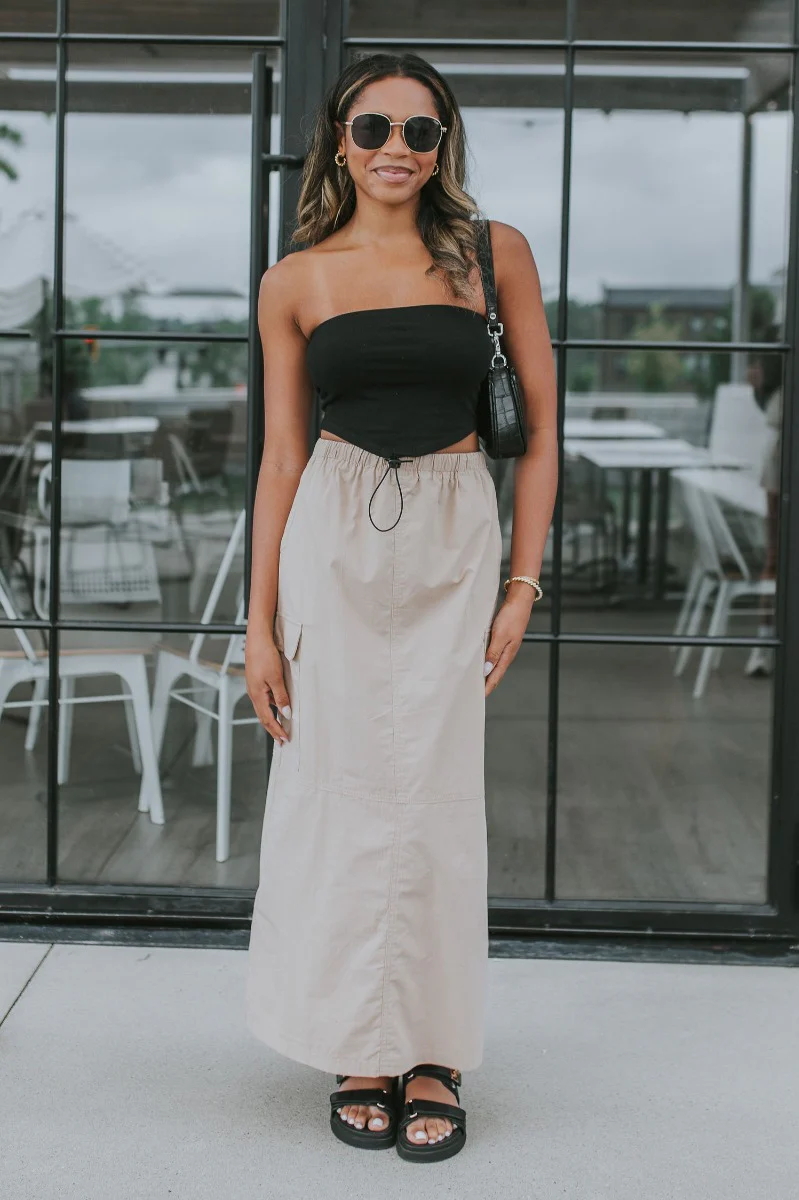 Trend Setter Cargo Midi Skirt - Image 2