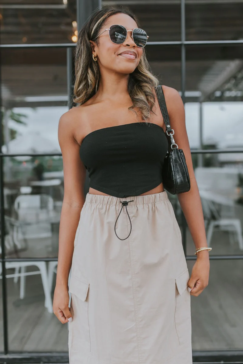 Trend Setter Cargo Midi Skirt - Image 3