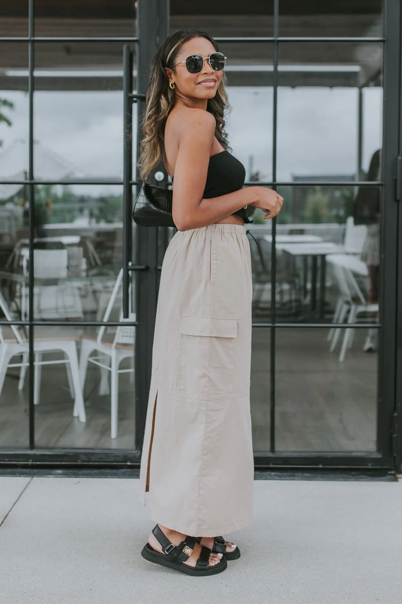 Trend Setter Cargo Midi Skirt - Image 4