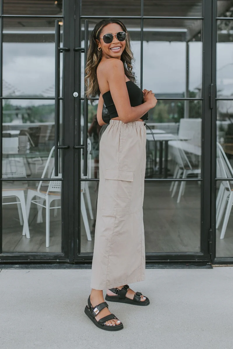 Trend Setter Cargo Midi Skirt - Image 5