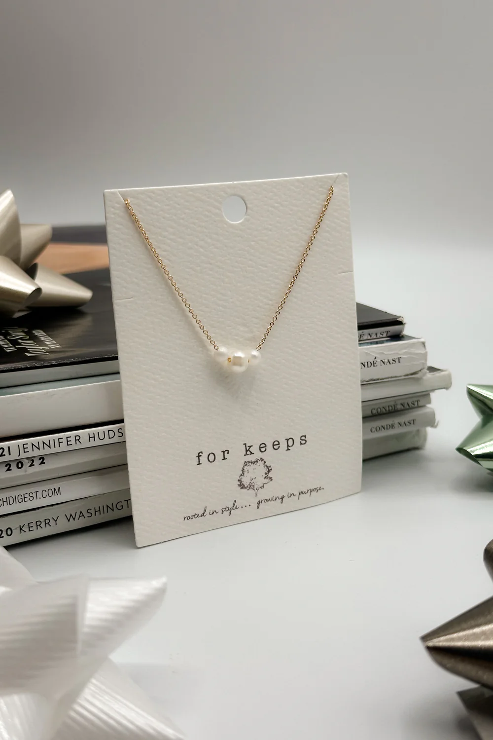 Tricia Gold & Pearl Beads Necklacke - Image 3