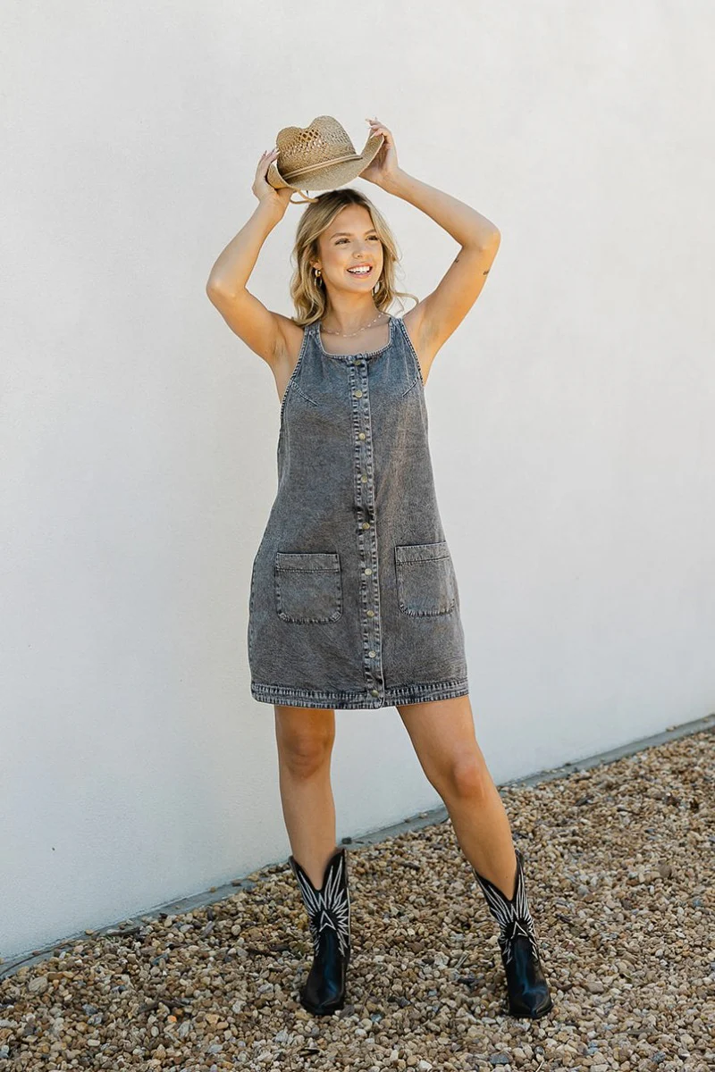 Trouble Maker Denim Dress