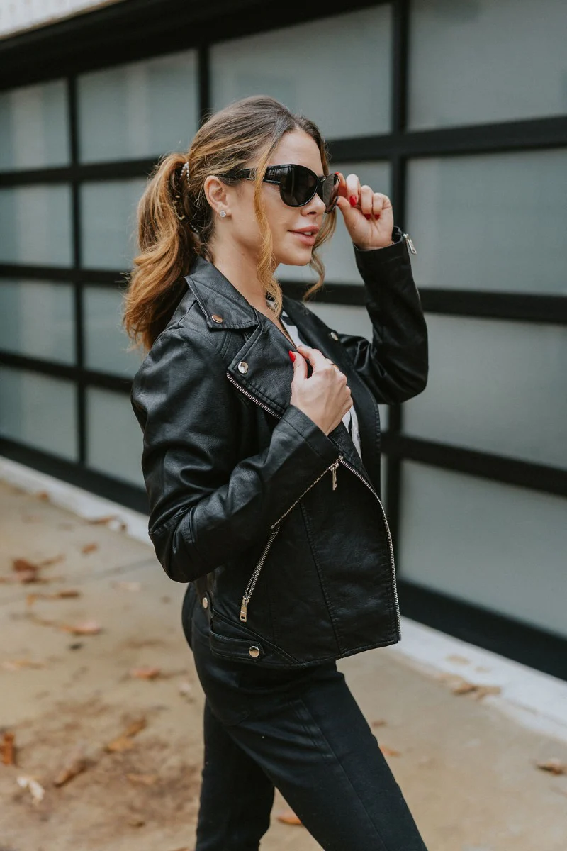 True Story Faux Leather Jacket - Image 3