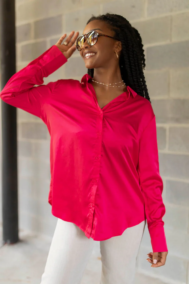 Up All Night Satin Top